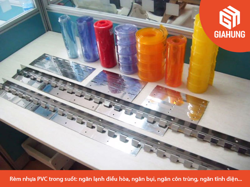 Rèm nhựa PVC ngăn côn trùng, Màn nhựa chống côn trùng, Rèm nhựa PVC vàng trong suốt